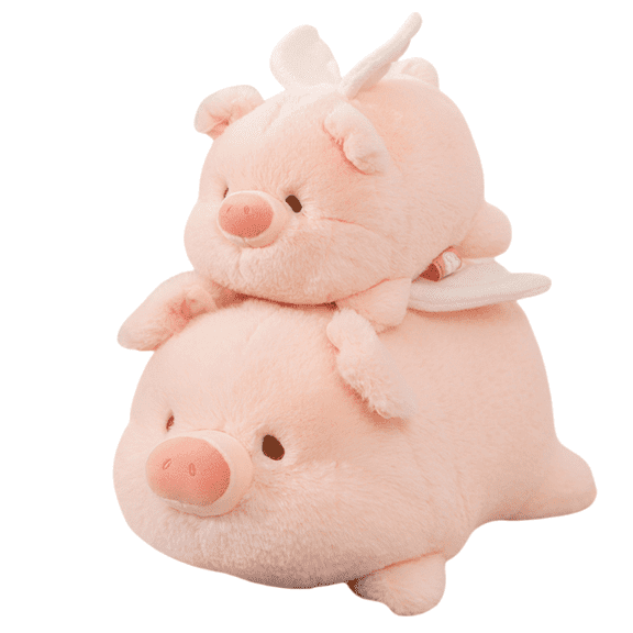 Kawaii Angel Pig Plush Toy -8 ''/11.8 '' Soft Stuffed Plush Animal, Creative Toy Home Decoration Gift