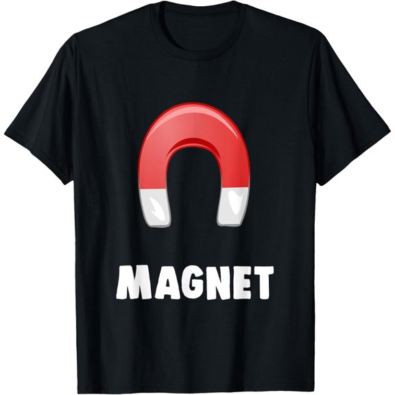 men and women can wear,Magnet T-shirt Matching Halloween Costumes For Couples T-Shirt