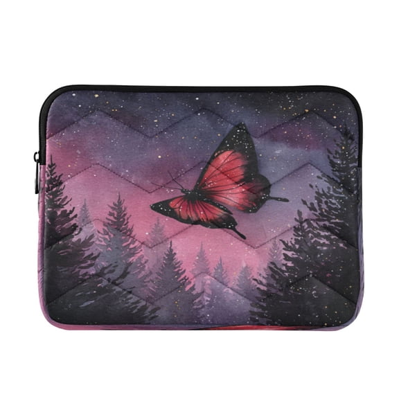 RMDQTR 16in Laptop Bag Briefcases Computer Inner Bags Computer Bags Laptop Sleeves Work Travel School Bag An Elegant Red Butterfly