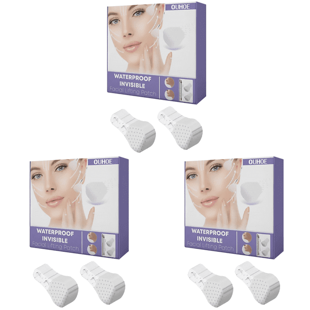 40 Piezas Cinta para Levantar La Cara Parches Faciales Antienvejecimiento Parches para La Frente para Crepé