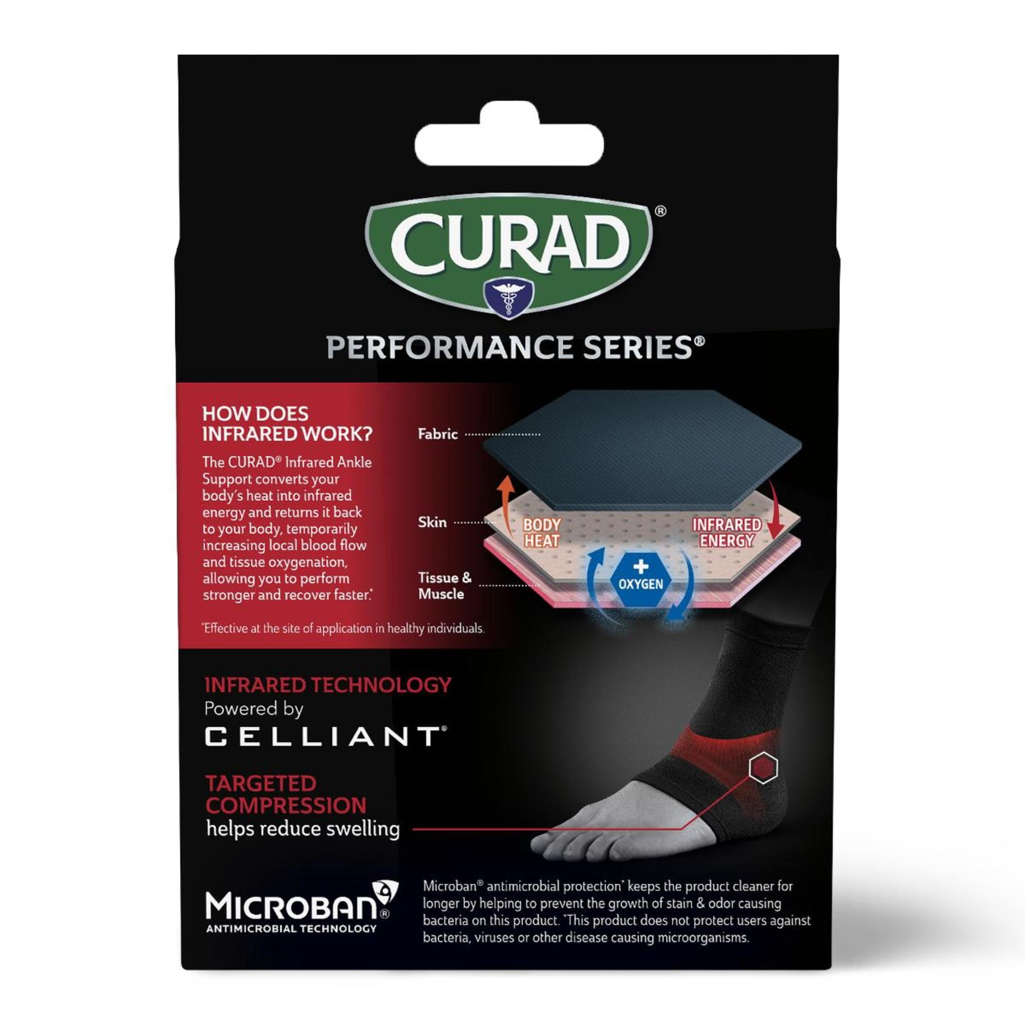 CURAD® Performance Series® Elastic Pull-Over Ankle Support, Size L/XL