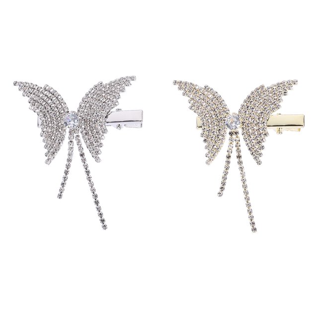 2 piezas de rianas del rehinestona clips buck clips niña decoraciones para el cabello