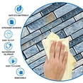 thumbnail image 2 of DEWOO 10 Sheets Peel and Stick Tile Backsplash, Stick on Wall Tiles, Self Adhesive Tile Sticker for Kitchen Backsplash and Bathroom(12"x12",Blue Marble), 2 of 10