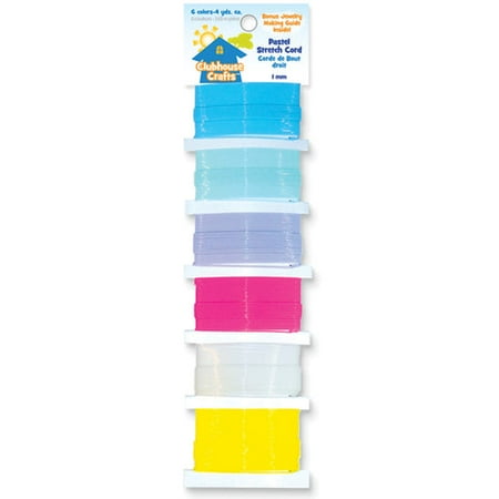 Advantus 691496 Clubhouse Crafts Stretch Cord-Pastel
