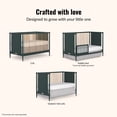 thumbnail image 5 of Dream On Me Clover 4 In 1 Modern Island crib With Rounded Spindles I Convertible Crib I Mid- Century Meets Modern I Coordinates With The Clover Changing Table in Olive Finish, 5 of 9