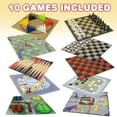 thumbnail image 2 of Set de juegos de mesa Gamie 10 en 1, juegos familiares clásicos para niños y adultos, 2 of 6