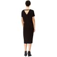 thumbnail image 2 of RACHEL ROY $89 Womens New 1072 Black Slitted V Neck Shift Dress XS B+B, 2 of 2