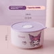 thumbnail image 3 of Sanrio Kuromi sealed ceramic rice box with lid, three piece set, student office worker, microwave oven, heating and preservation bowl, 3 of 5