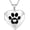 Dog Paw, variant on Love Heart Locket Necklace That Holds Pictures, Initial Alphabet A-Z Photo Lockets