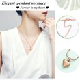 thumbnail image 4 of Small Heart Cremation Urn Necklace for Ashes Stainless Steel Memorial Ash Pendant Keepsake Jewelry, 4 of 7