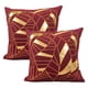 thumbnail image 1 of Funda de cojín de cuero a rayas de 18 x 18 pulgadas, 2 piezas, funda de almohada de lujo europea, para sofá, sala de estar, dormitorio, decoración de coche, 1 of 5