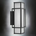 thumbnail image 4 of Luxury Contemporary Wall Sconce, Small Size: 18''H x 7.625''W, with Craftsman Style Elements, Matte Black Finish, UHP1541 from the Cavalier Collection by Urban Ambiance, 4 of 5