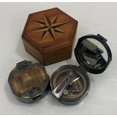 thumbnail image 2 of Brújula Reloj de Sol de Latón Antiguo THOR INSTRUMENTS con Caja de Madera, 2 of 6
