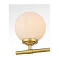 thumbnail image 3 of Living District Ansley 4 Light Brass And Frosted White Bath Sconce, 3 of 5