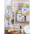 thumbnail image 2 of Easter Kitchen Dish Towels for Drying Dishes Set of 4, Green Truck Eggs Flowers Butterflies Purple Plaid Waffle Weave Microfiber Hand Tea Bathroom Towels Quick Dry & Absorbent Towel 15.7x23.6, 2 of 7
