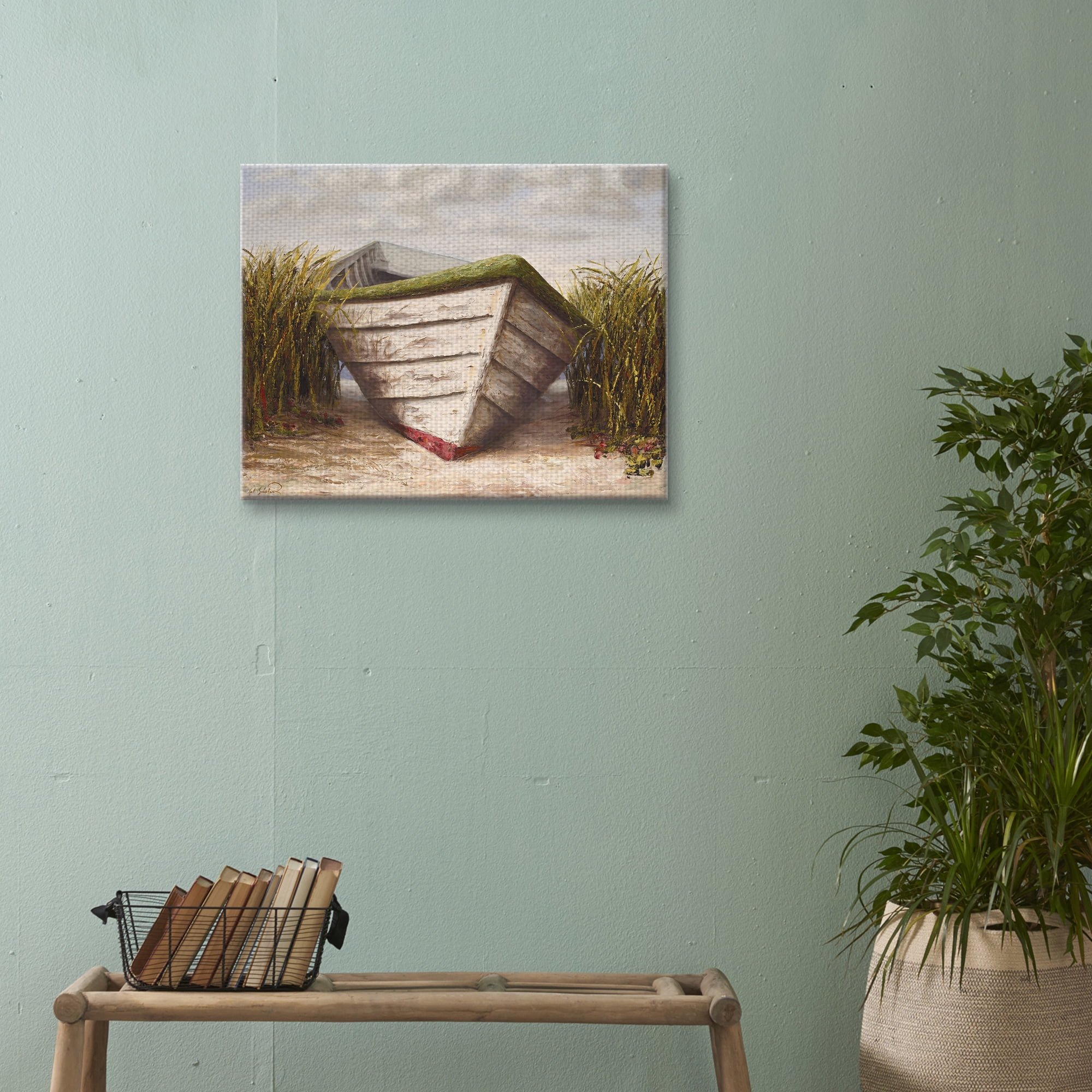 Masterpiece Art Gallery Gloucester Skiff Coastal by Karl Soderlund Canvas Art Print 22" x 28"