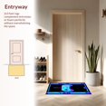 thumbnail image 3 of ODIKA 8' x 10' Machine Washable Non-Slip Area Rug, Synthwave Gamepad High Traffic Rug, Cyan, 133475, 3 of 7