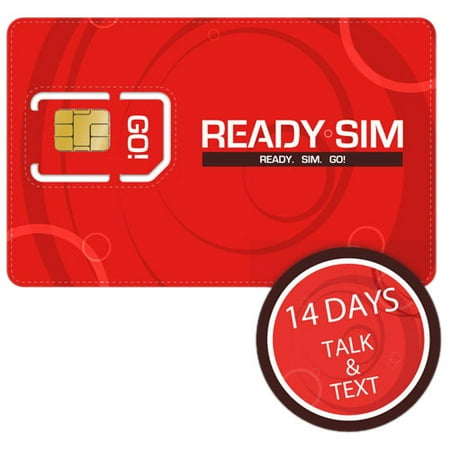 Ready Sim 14 Day Talk And Text Plan
