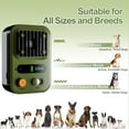 thumbnail image 4 of 3 Modes Dog Barking Control Device, Ultrasonic Dog Barking Deterrent Devices, Safe & Humane Dog Barking Silencer for All Dogs Indoor Outdoor, Bark Box Stop Dog from Barking (Green), 4 of 5