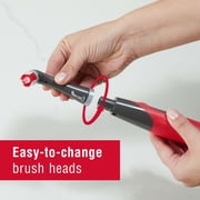 Rubbermaid Cordless Power Scrubber, Electric Handheld Cleaning Brush for Bathroom, Tile & Grout with 2 Heads