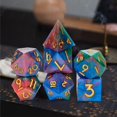 thumbnail image 4 of Dados Poliédricos 7x Sunnimix D4 D20 Para Juegos De Rol De Reunión Familiar Tablero De Mesa Estilo B, 4 of 7