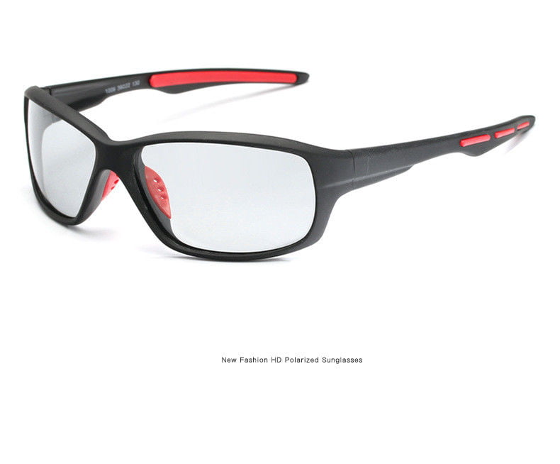 Men's Photochromic Polarized Sunglasses UV400 Transition Lens Driving Glasses