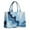 Blue Wave Marble, variant on Large Capacity Tote Bag,Blue Wave Marble Pattern Handbag Fashion Luxury Tote Bag,15.7"x13"x 5.1" Inches,Laptop Compatible