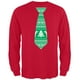 Moche Noël Pull Cravate Rouge Adulte à Manches Longues T-Shirt – image 1 sur 1