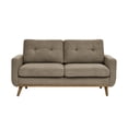 thumbnail image 6 of CQSXDA 67.7" Wide Upholstered Tufted Loveseat Sofa In With Durable Wooden Legs For Home Decor，Camel, 6 of 9
