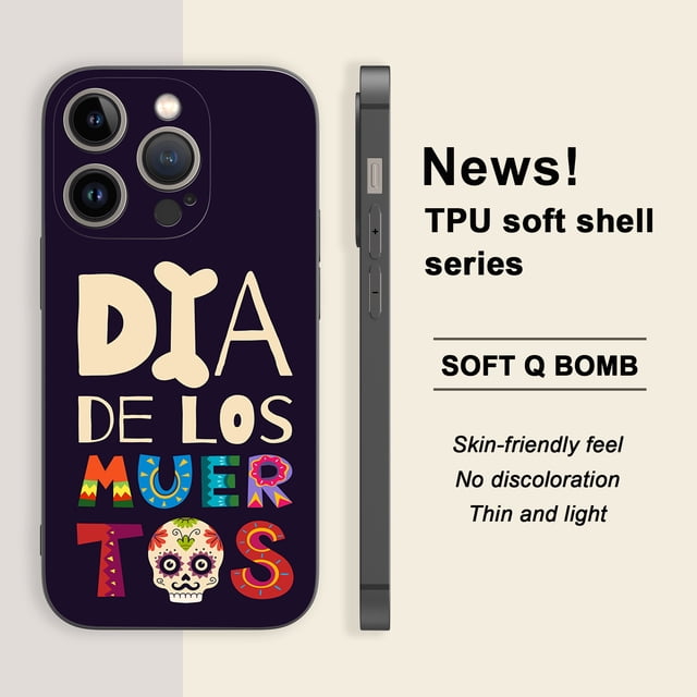 Mantenga su iPhone a salvo de golpes y rayones con esta elegante y funcional funda de goma de TPU para teléfono: ¡una inversión inteligente!