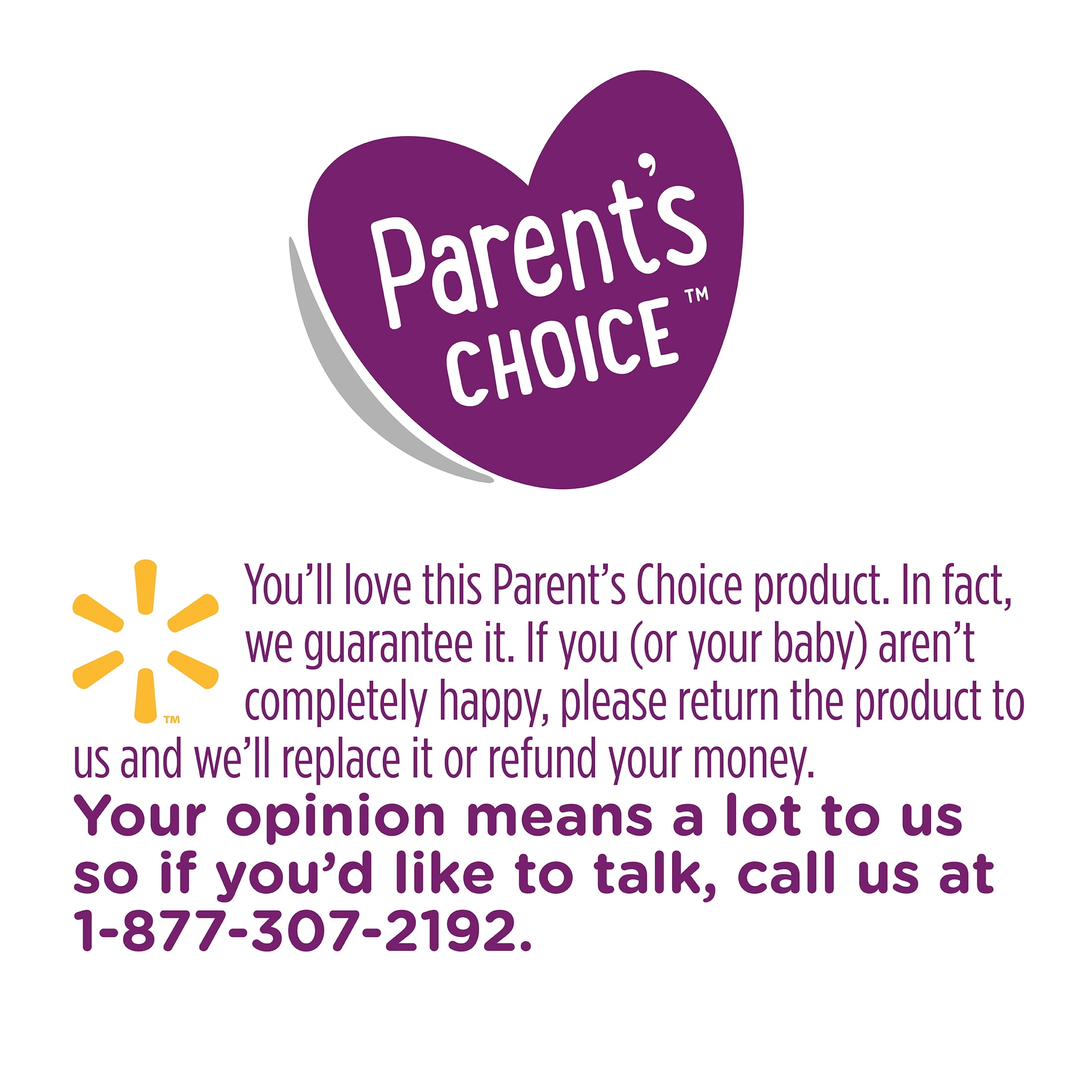 Parents Choice Size Chart