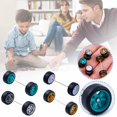 thumbnail image 3 of SSKFHGI Silver 1:64 Alloy Car Model Modified Wheel Hub Rubber Tire Toy Car Tire Accessories, 3 of 8