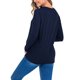 thumbnail image 5 of Camisas de Maternidad Para Mujer Blusas Estampado de Bebé Vestir Top Algodón Cuello Redondo Manga Larga Color Sólido Odeerbi ODB123404, 5 of 6