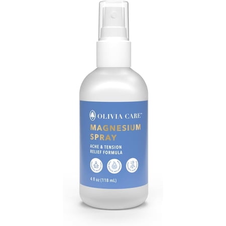 Olivia Care Magnesium Spray Topical Magnesium Oil for Skin Lightweight Mineral Spray Made in USA 4 fl oz Olivia Care Magnesium Spray Topical Magnesium Oil for Skin Lightweight Mineral Spray Made in USA 4 fl oz