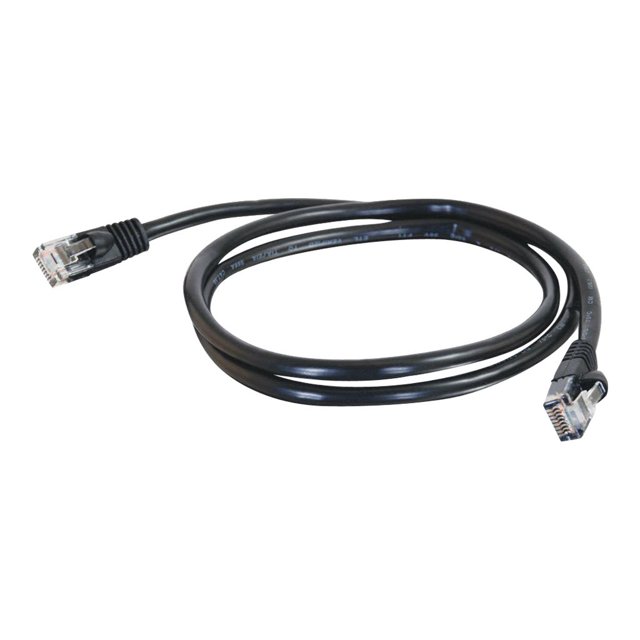 C2G Cat5e Snagless Unshielded (UTP) Network Patch Cable - Patch cable - RJ-45 (M) to RJ-45 (M) - 75 ft - CAT 5e - molded, snagless - black