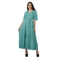 thumbnail image 1 of Moomaya Robe d'Été Imprimée en Coton Décontractée pour Femmes, 1 of 4