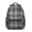 Gray and Black, variant on Blue and Black Checkered Pattern Backpack for School, Cute School Bag with Adjustable Shoulder Straps and Padded Back, 15.3"x11"x6.7"