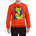 thumbnail image 2 of Wild Bobby, Colorful Woman Marilyn Monroe Pop Culture Unisex Crewneck Graphic Sweatshirt, Orange, Medium, 2 of 3