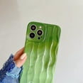 thumbnail image 4 of Beautiful Spring Green Gradient Water Ripple Phone Case Compatible with iPhone Case (Green,iPhone 12), 4 of 6
