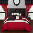 thumbnail image 1 of Chic Home CS0946-US 24 Piece Shilo Embroidered Design Comforter Bedding Set, Red - Queen, 1 of 1