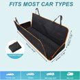 thumbnail image 2 of Unique Bargains Dog Car Seat Cover for Back Seat Waterproof Pet Hammock Anti-Scratch Non-Slip Design for Car SUV Orange, 2 of 7