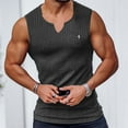 thumbnail image 5 of Summer New Gym Sports Fitness Men Vest Classic V-Neck Vertical Stripe High Stretch Sleeveless T-Shirt Running Training Clothing, 5 of 6