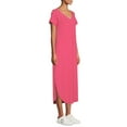 thumbnail image 2 of Time and Tru Women's Maxi Dress with Short Sleeves, 2 of 6