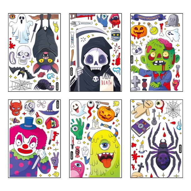 1Pc Halloween decoración del hogar pegatina de pared PVC creativo pegatina de dibujos animados ornamento Levamdar BST3140535-1