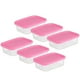 thumbnail image 5 of 1 juego de 6 cajas de almacenamiento de 650 ml para frutas y verduras, selladas para comida rápida., 5 of 6