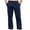 Navy, variant on hotojiny Men's Fashion Cargo Pants Comfort Loose Fit Wide Leg Trousers Solid Color Elastic Waist Outdoor Hiking Pants