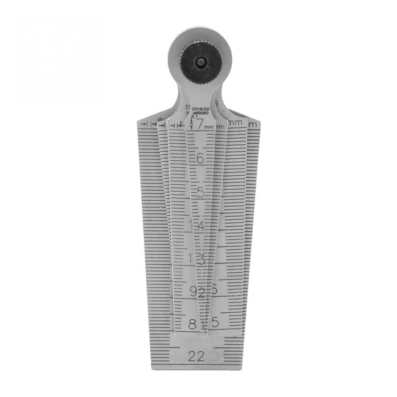 1Pcs Stainless Steel Hole Size Inspection Rulers Welding Taper Feeler Gauge Gage Measuring Tools ,Easy to Use
