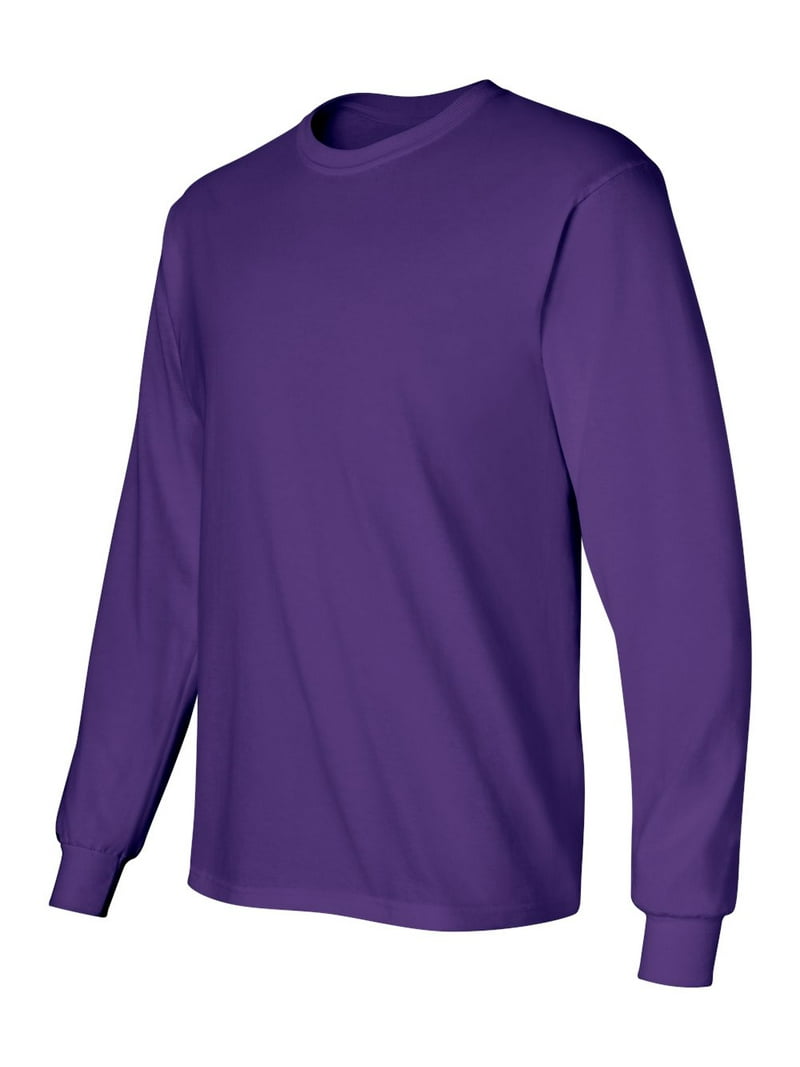 Ultra Cotton Long Sleeve T-Shirt, 5XL, Purple - Walmart.com