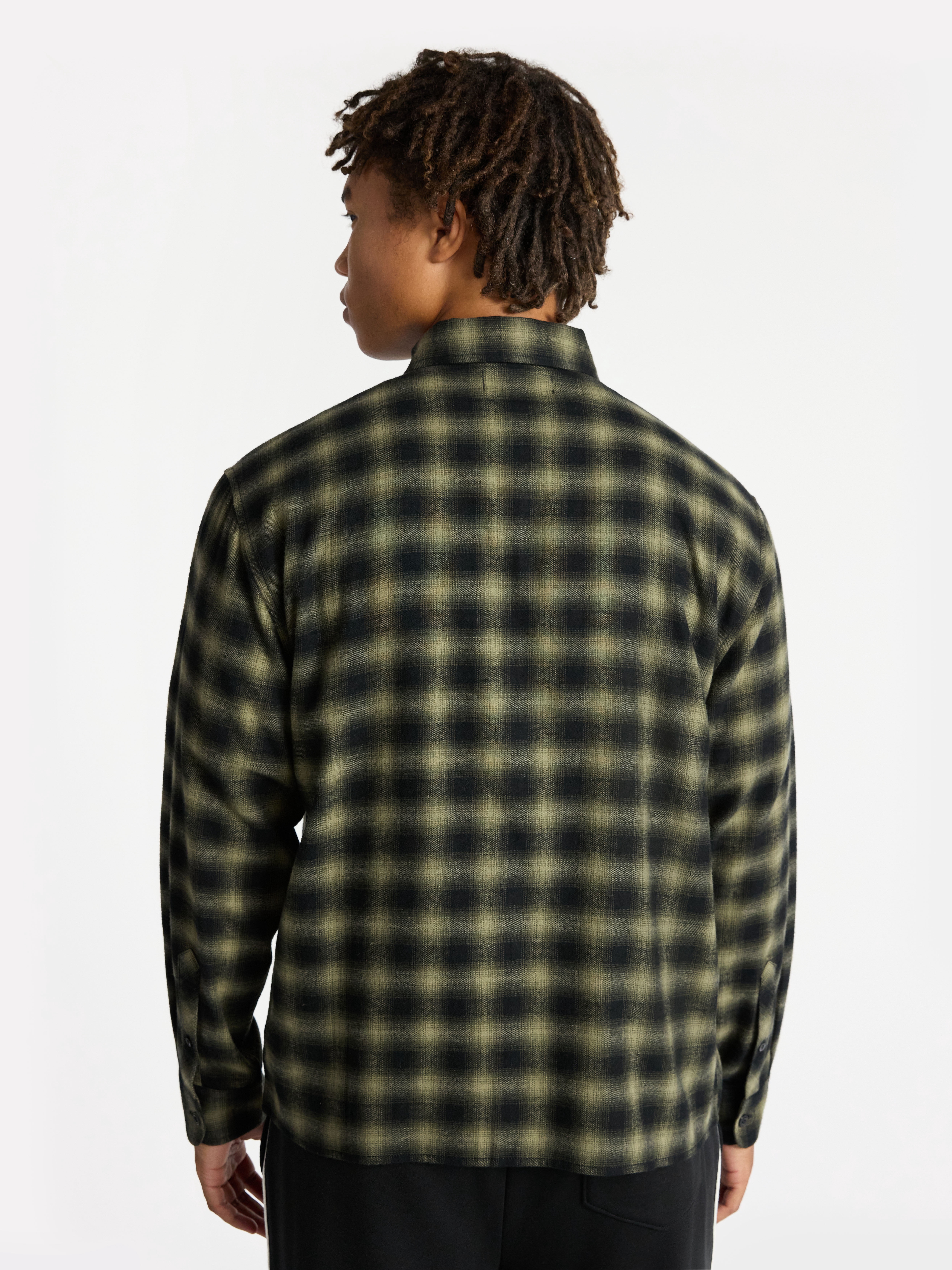 No Boundaries Cotton Long Sleeve Flannel Shirt, Men's & Big Men's XS-5XL