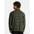 thumbnail image 3 of No Boundaries Men's & Big Men's Cotton Long Sleeve Flannel Shirt, Sizes XS-5XL, 3 of 5